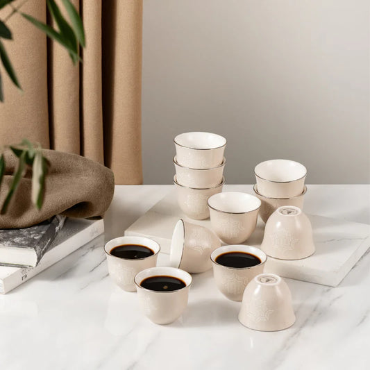Plain coffee cup set