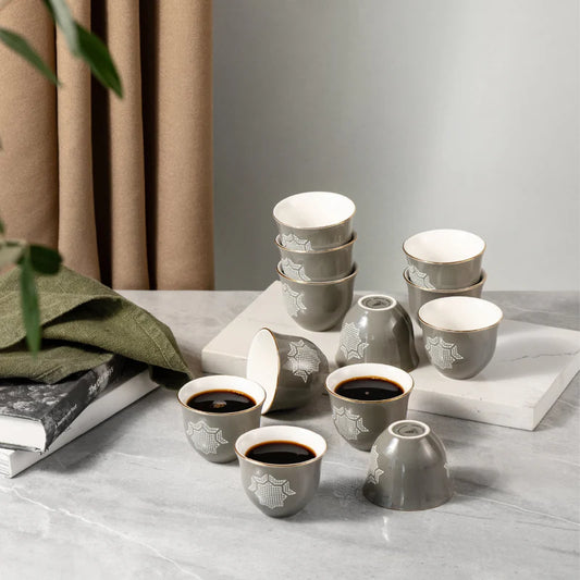Plain coffee cup set