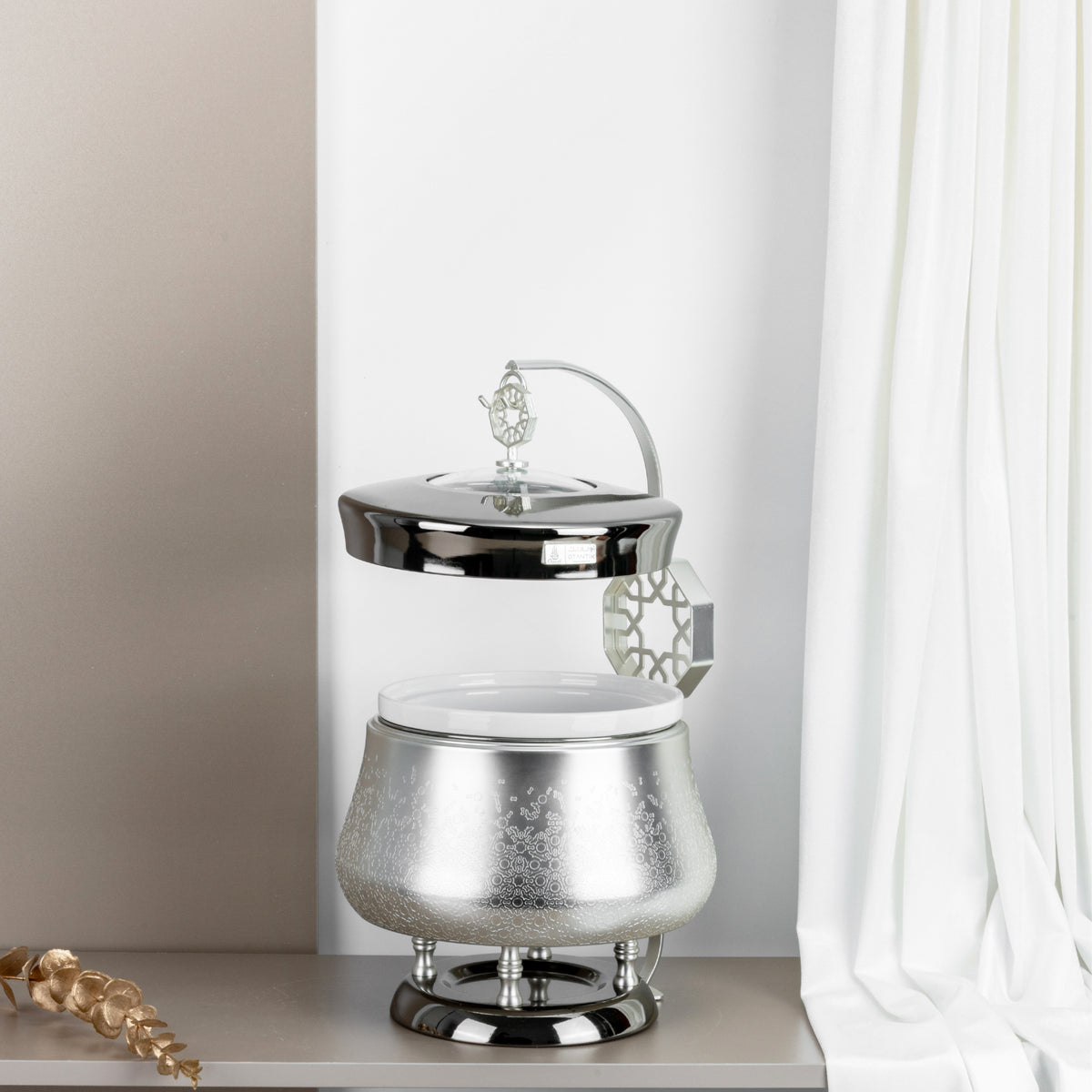 Luxury Buffet Food Warmer with Lid and Stand — Otantik, 2.5L