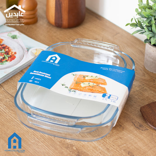 Borosilicate Glass Baking Dish Set 2-Piece – A Home