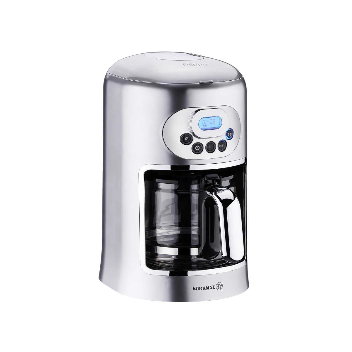 Filter Coffee Maker with Digital Timer and Glass Carafe – Korkmaz Drippa