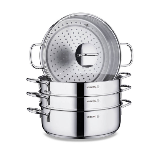 Korkmaz steel cookware set