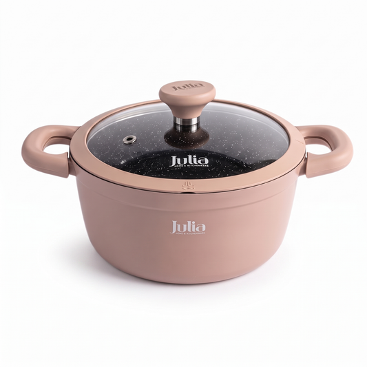 طنجرة كاسرول غير لاصقة 20 سم - Dusty Rose من Julia