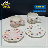 فنجان مع صحن بورسلان