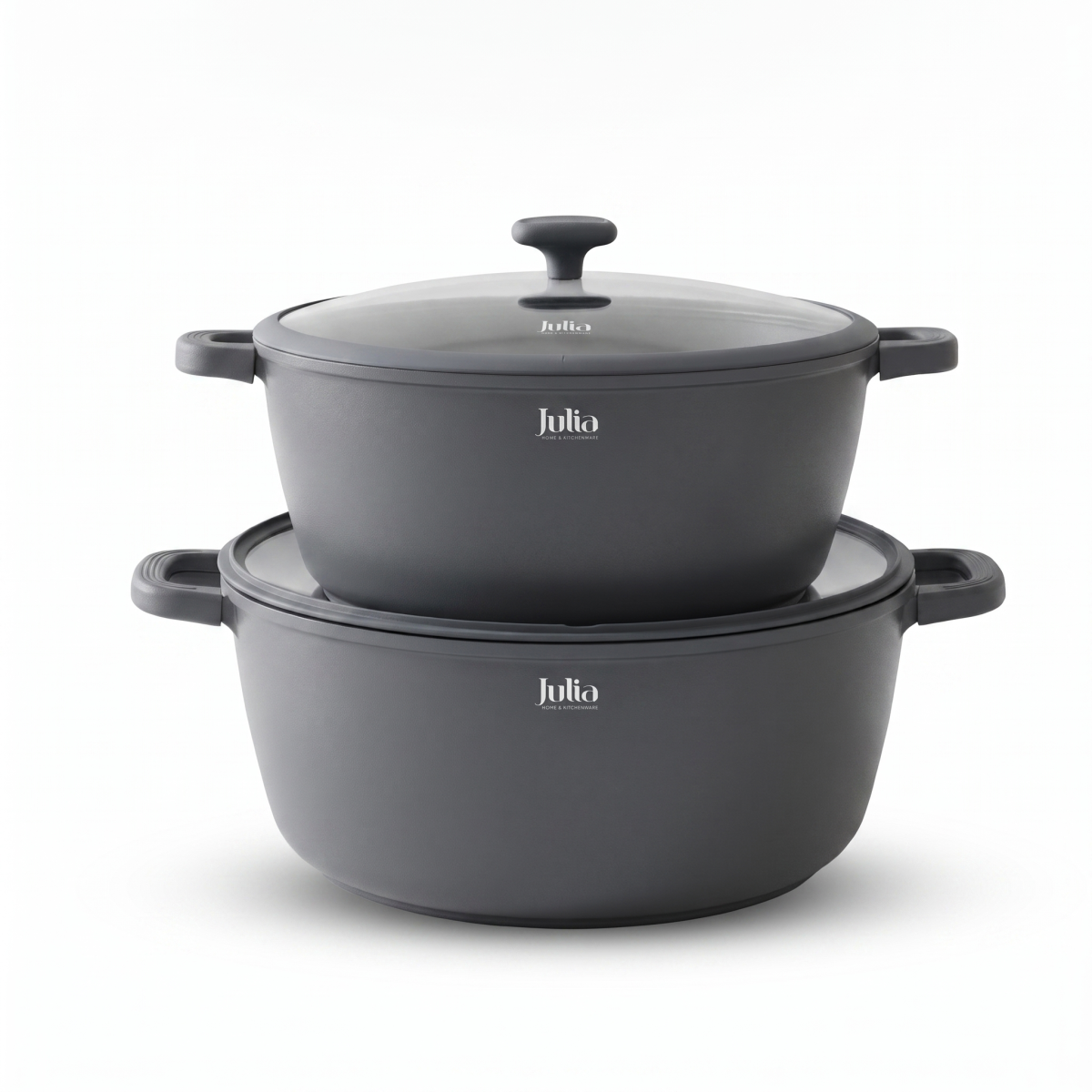 Granite Cooking Pot with Glass Lid — Julia