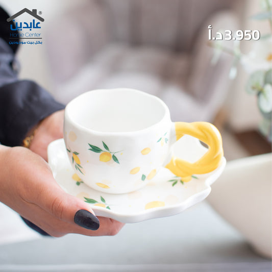 طقم مج مع صحن