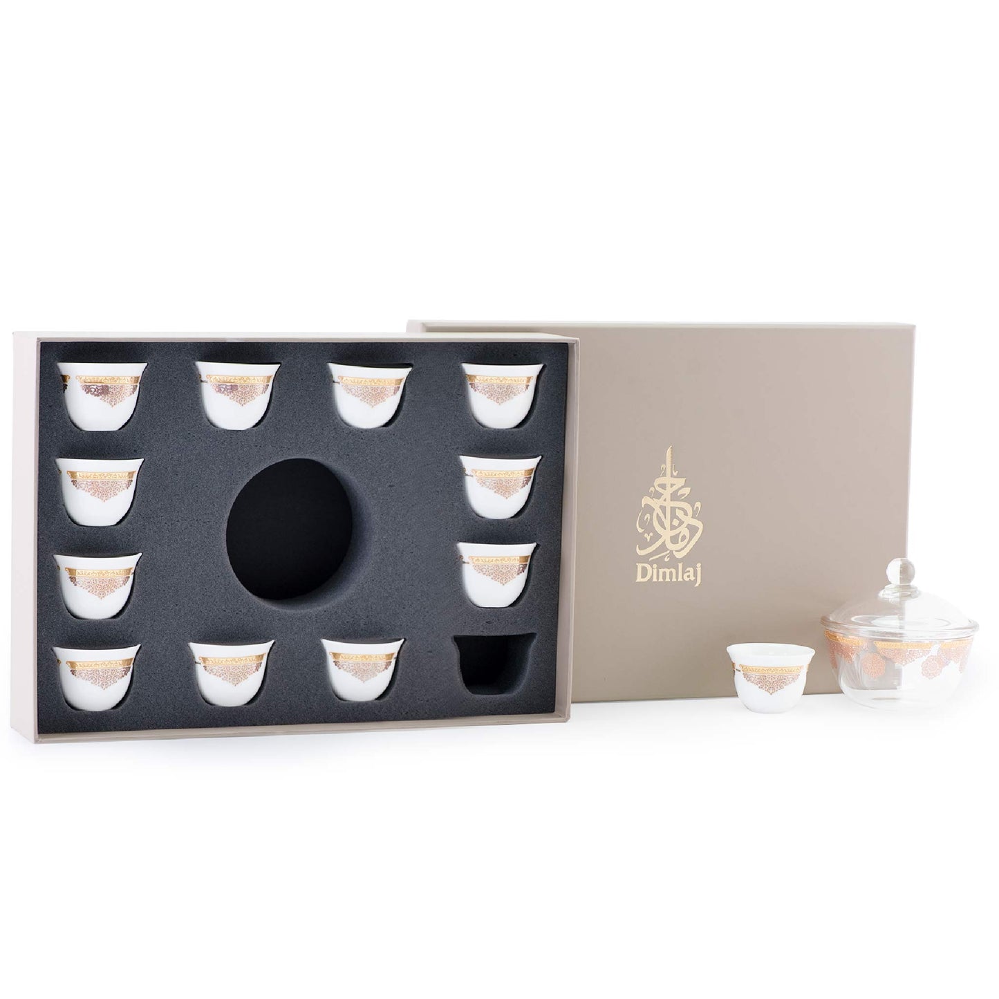 طقم فناجين قهوة سادة Dimlaj