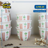 طقم فناجين سادة