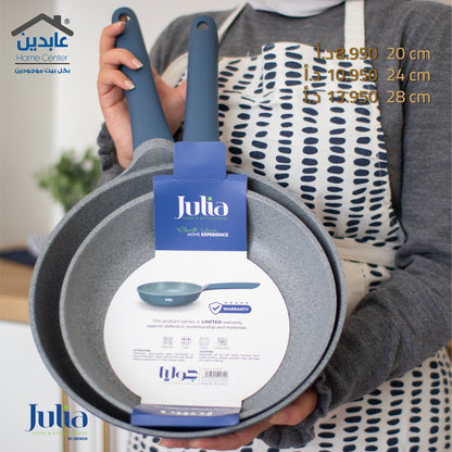 JULIA Blue Granite Frying Pan