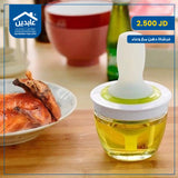 فرشاة دهن مع وعاء