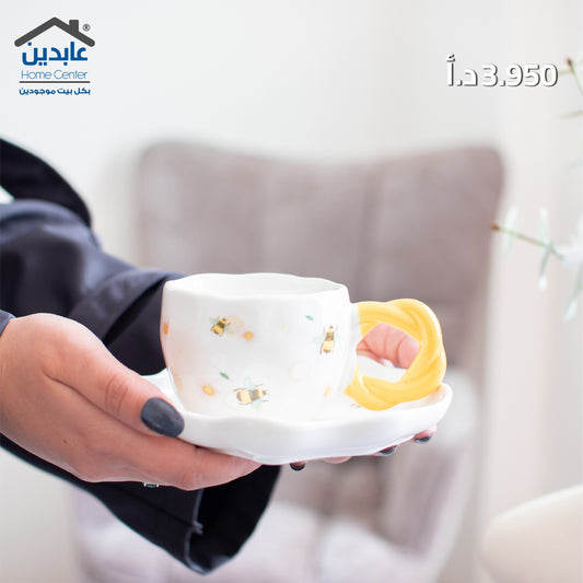 طقم مج مع صحن