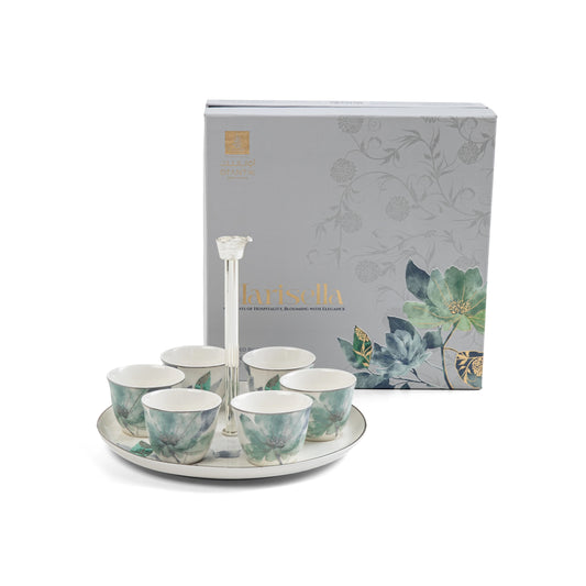 طقم القهوة العربية مع حامل