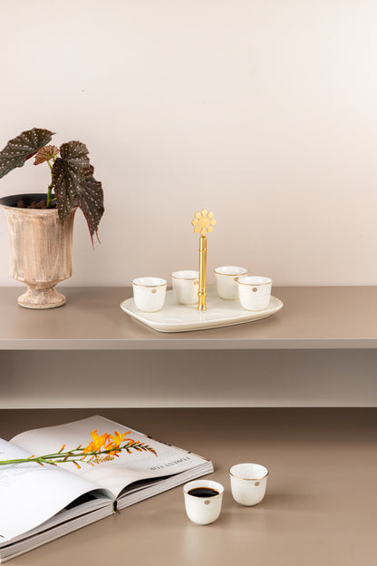 طقم القهوة العربية مع حامل