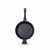 Deep Fry Pan with Lid, Black Non-Stick — Julia Cast Tec