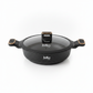 Low Casserole with Glass Lid and Granite Coating — Julia