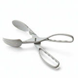 Food Tongs Scissor-Style with Fork and Spoon Ends – Julia