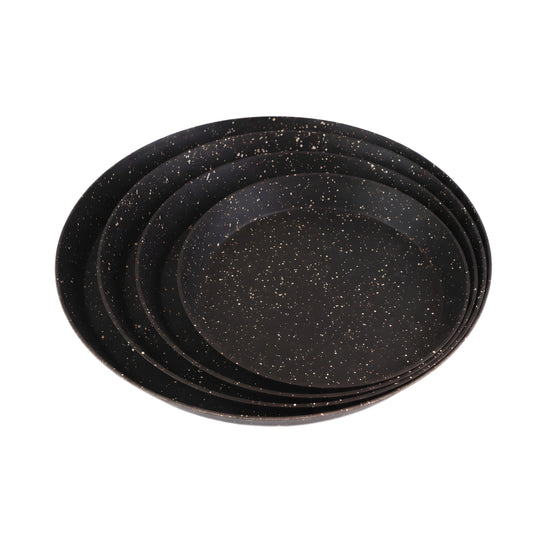 صواني بيتزا جرانيت مضادة للالتصاق - طقم 4 قطع - SAFLON