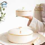 مضيفة بورسلان بغطاء