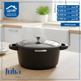 طنجرة جرانيت لون أسود Julia