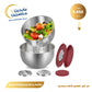 Steel bowl and colander set