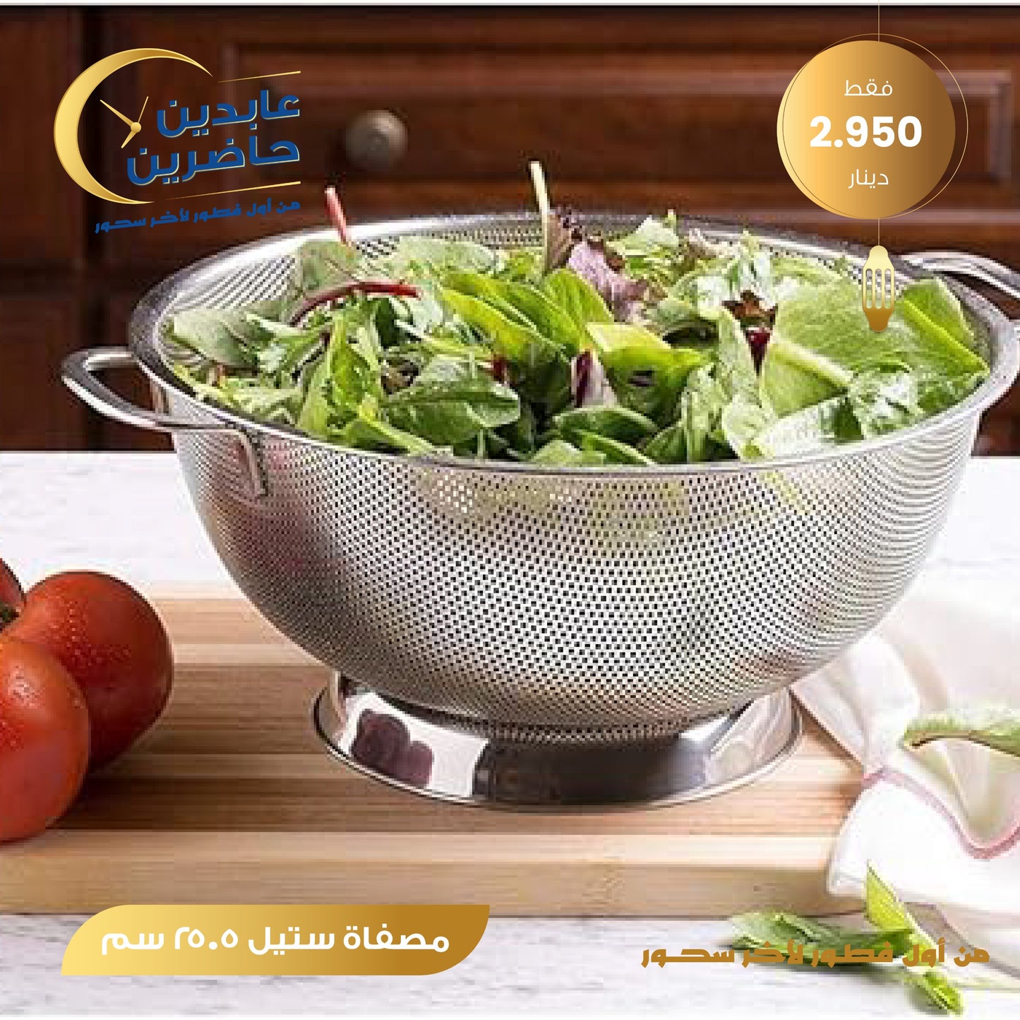 مصفاة ستيل 25.5 سم