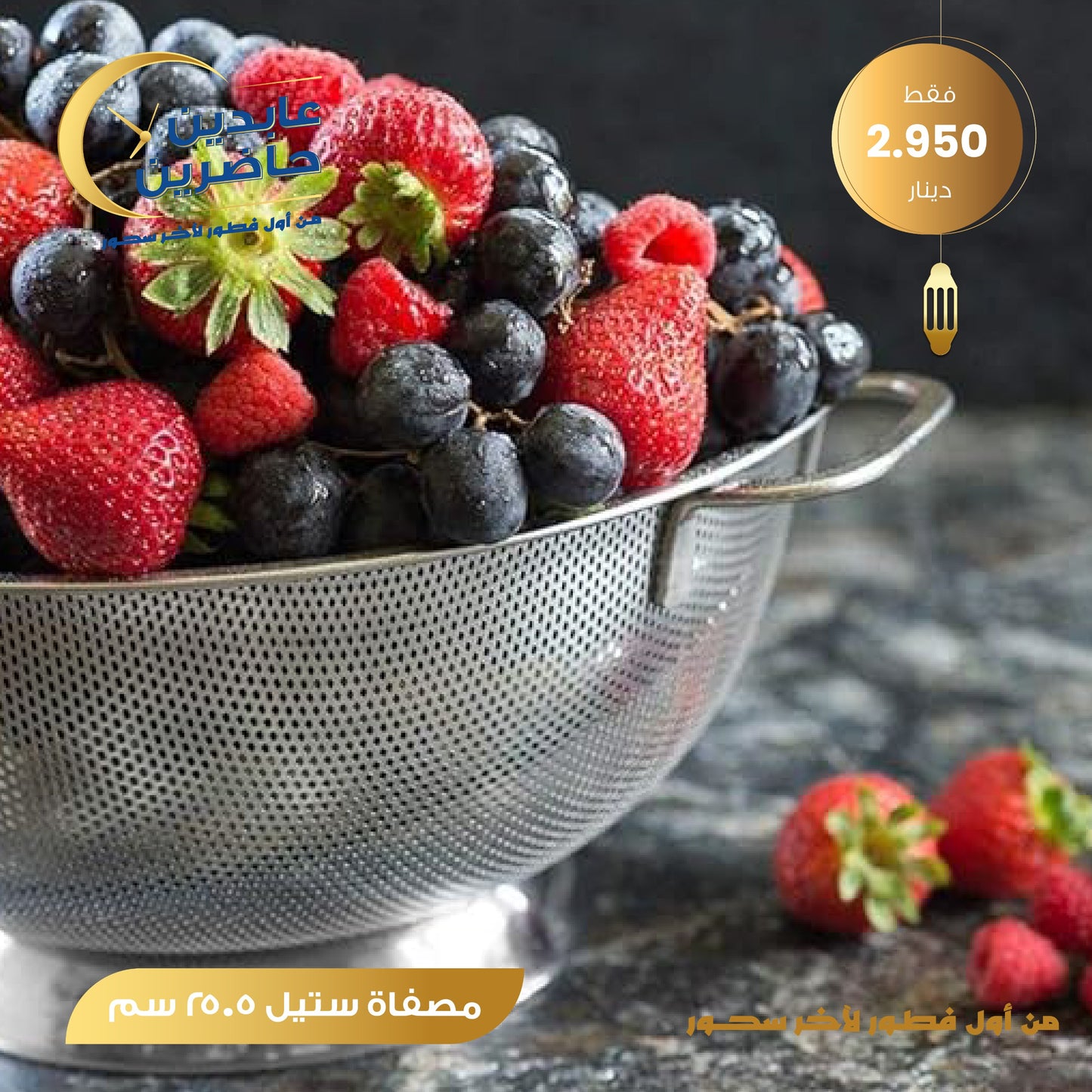 مصفاة ستيل 25.5 سم