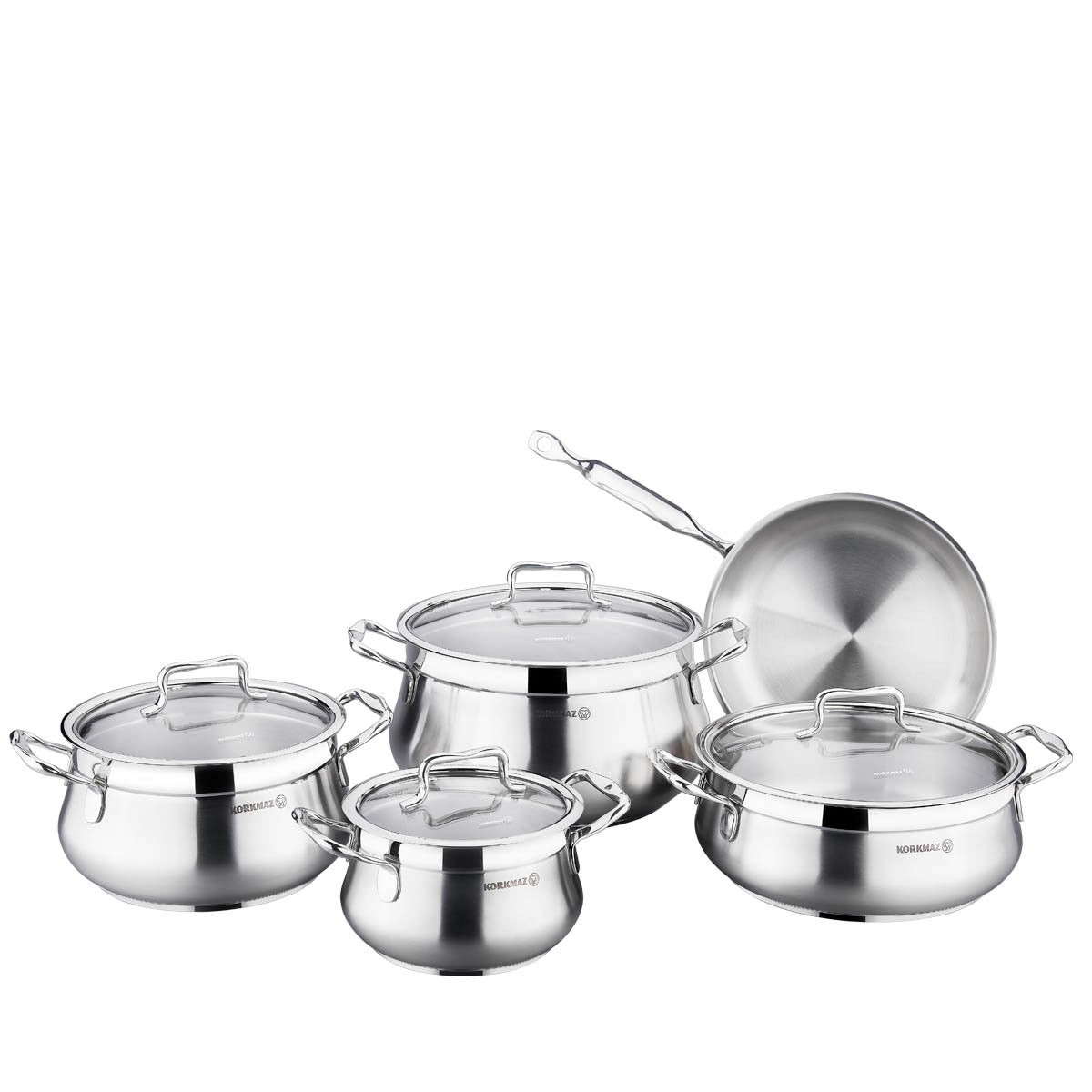 طقم طناجر Korkmaz