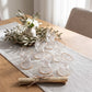 فناجين قهوة زجاج شفاف بحافة ذهبية - طقم 12 قطعة