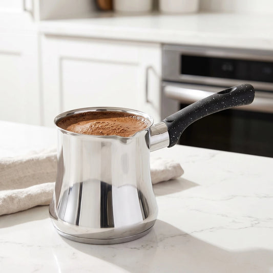 بكرج قهوة ستيل مع غطاء - عابدين Home Center