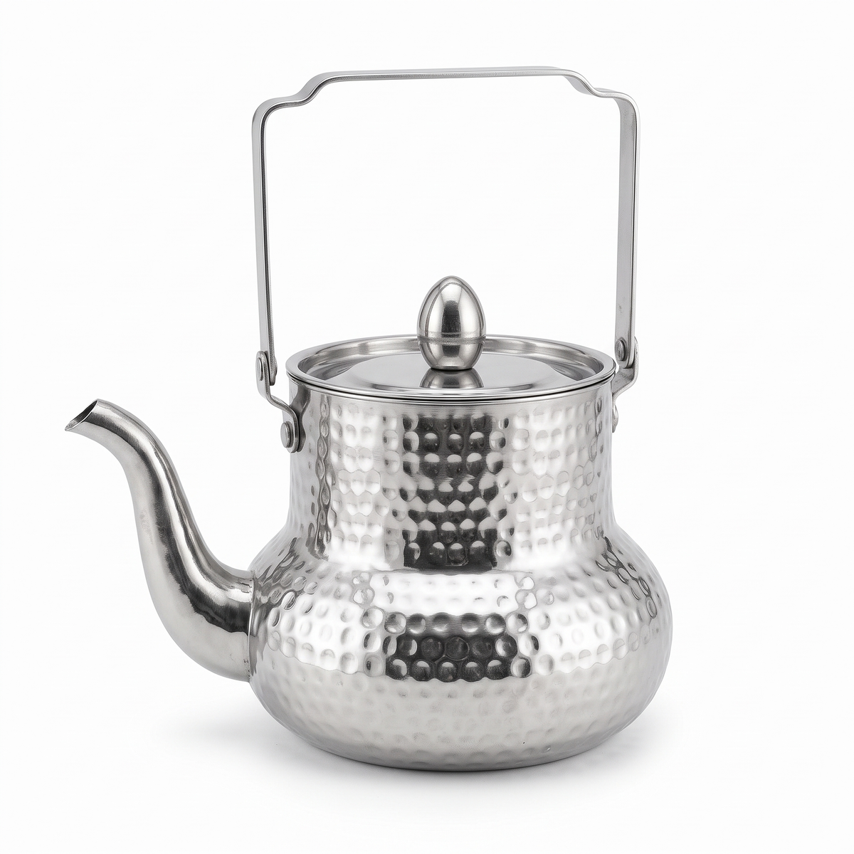 ابريق شاي ستيل بتصميم مطروق - عابدين Home Center